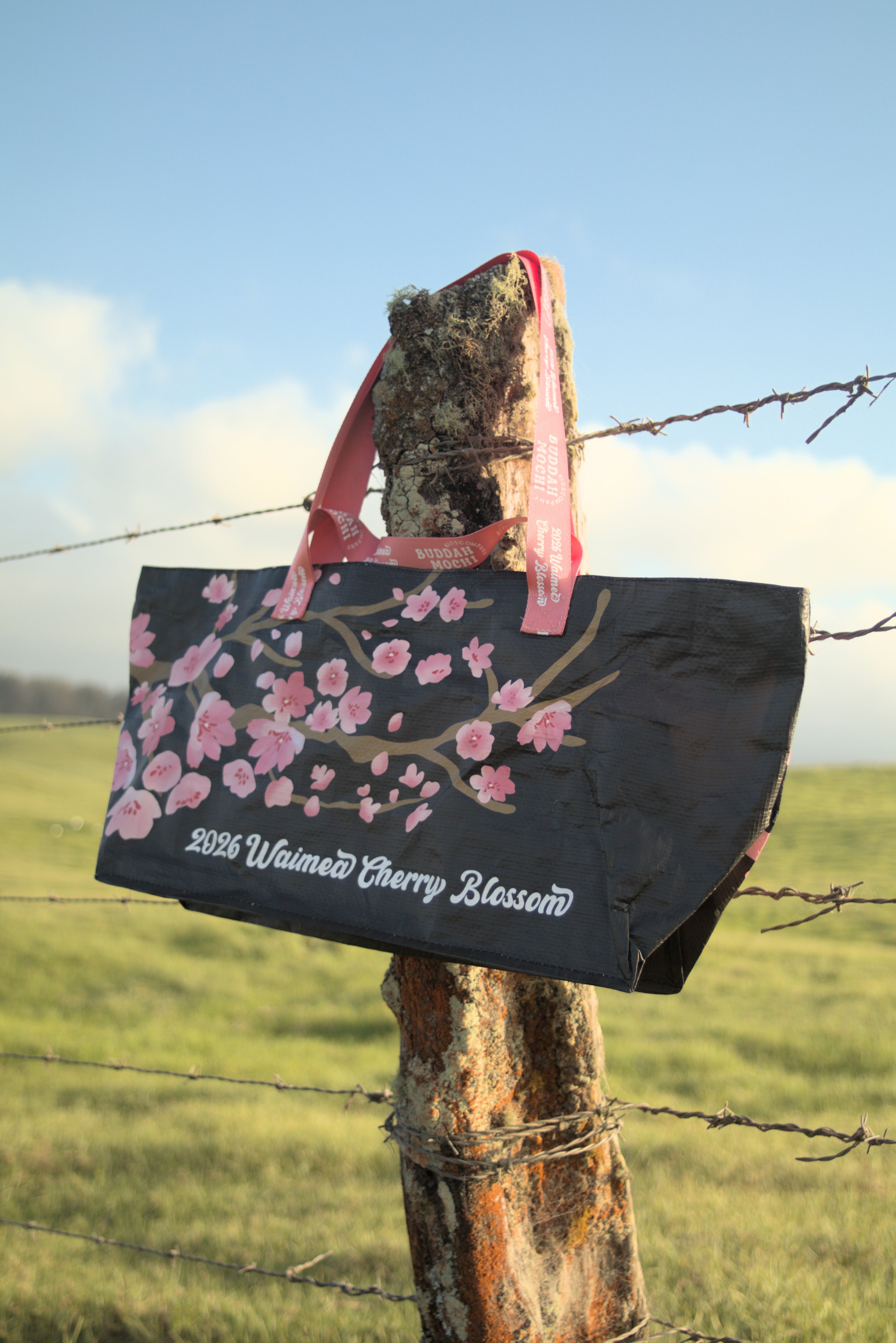 BEBEH ZIPPERED X Akau Ohana | Midnight Black Waimea Cherry Blossom