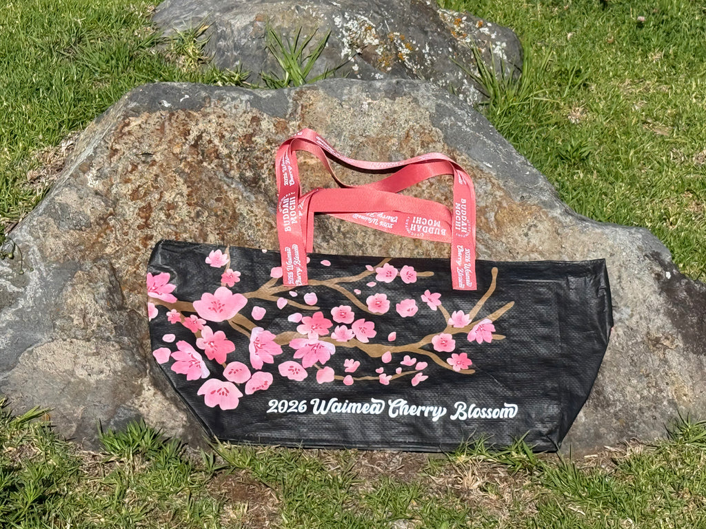 BEBEH ZIPPERED X Akau Ohana | Midnight Black Waimea Cherry Blossom